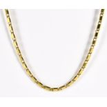 A 14ct Gold Flat Curb Chain, Modern, 490mm in length, gross weight 5.2g