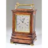 A Victorian Rosewood Four Glass Mantel Clock by John Frodsham, Green Church Street, London, the 3.