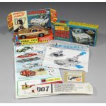 A Corgi 261 Diecast James Bond's Aston Martin DB5, complete with Club News, Secret Instructions,