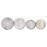 A Mixed Lot of Victoria and Edward VII Silver Coins, comprising - Victoria Gothic florin, fair/fine,
