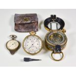 A Compensated Pocket Barometer No. J.19635, by J. Lizars of Glasgow, with 1.75ins engraved and