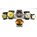 A Mixed Lot of 20th Century Wristwatches, comprising - a manual wind gentleman's Universal, Serial