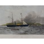 Henry A. Papprill (circa 1816-1903) After W. Knell - Aquatint in colours - "Her Majesty's Steam