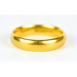 A 22ct Gold Wedding Band, size U, gross weight 7.8g