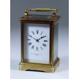 A Late 19th Century French Carriage Clock, retailed by Sir John Bennett Ltd, Paris, No, 6311, the