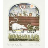 Graham Clarke (born 1941) - Prints in colours - "Year of the Rat" and "Ann Teak", both signed,