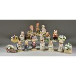 Twelve Royal Doulton Brambly Hedge Models, including - "Poppy Eyebright" 3.75ins, "Mr Apple" 3.