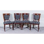 Four Early 20th Century Dutch Mahogany Occasional Chairs, by H. Pander & Zonen, Amsterdam, in the