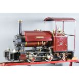 A 5ins Gauge Scratch Built Scale Model Steam Locomotive - "Sweetpea", 32.25ins long, a driver and