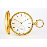 An 18ct Gold Quarter Repeating Full Hunting Cased Pocket Watch, by Houriet & Cie, serial Number