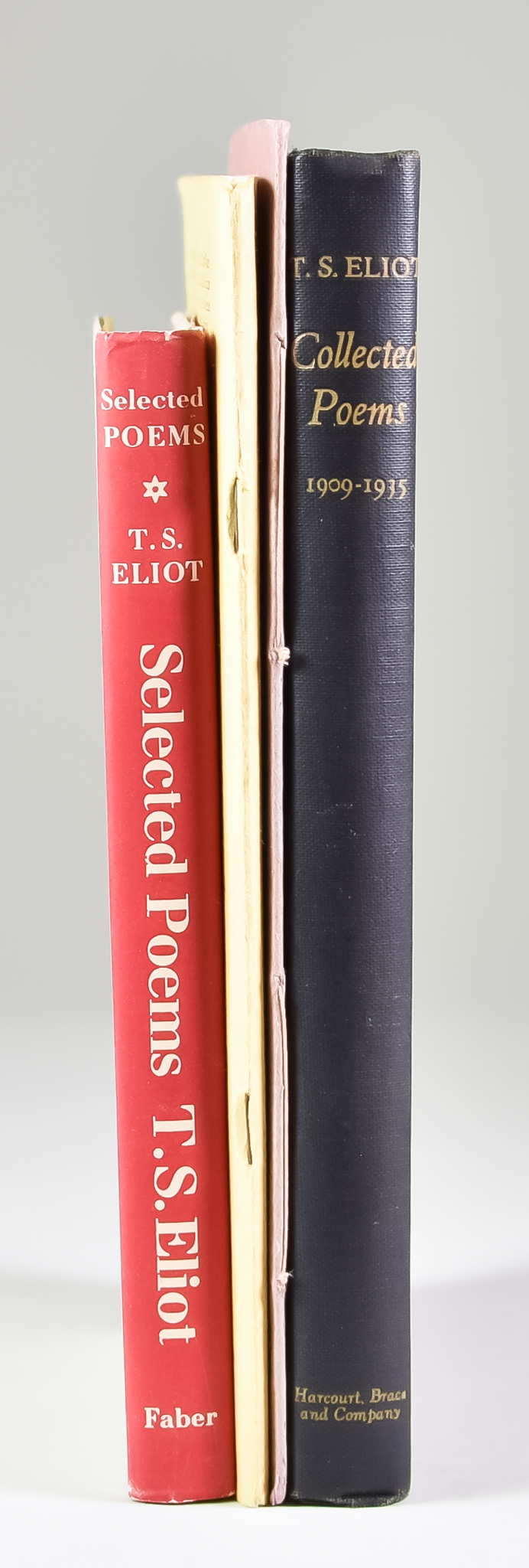 T. S. Eliot - "Collected Poems 1909-1935", published by Harcourt, Brace & Co, New York, one black