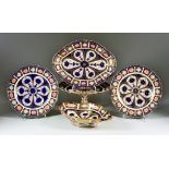 A Royal Crown Derby Bone China Part Dessert Service, Imari Pattern 1126, the majority 1904,