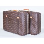 A Pair of Louis Vuitton of Paris LV Monogram Satellite Suitcases, with original receipt