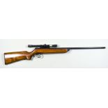 A .177 Calibre Air Rifle by BSA, Model Meteor, (mark V), 18ins blackened barrel and action, break