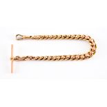 A 9ct Gold Graduated Albert Chain, 220mm overall, each link hallmarked, gross weight 28.8g