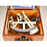 A Carl Zeiss "Yacht" Sextant, the graduated arc with a graduation radius of 142mm, graduation length