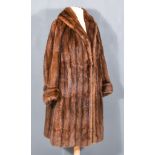 A Lady's Full-Length Mink Coat, size 10, and one other