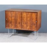 Georg Petersens (20th Century) for Selectform - Rosewood Effect Dwarf Cabinet, the sliding doors