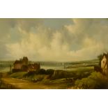 A H Vickers (fl. 1853-1907) - Oil painting - Scene near Northfleet, Kent, signed, canvas 7.75ins x
