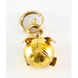 A 9ct Gold Masonic Watch Fob, in the form of a unfolding ball, gross weight 8.6g
