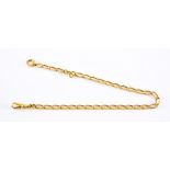 An 18ct Gold Albert Watch Chain, 350mm overall, clasp and each link marked 18ct, 29.1g