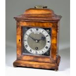 A 20th Century Walnut Cased Mantel Timepiece of Late 17th Century Design, retailed by The Goldsmiths