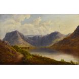 William Taylor Longmire (1841-1914) - Pair of oil paintings - "Buttermere" and "Stickle Tarn",