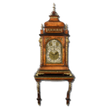 A 19th Century Burr Walnut, Ebonised and Gilt Brass Mounted Bracket Clock by Thomas Mercer, London