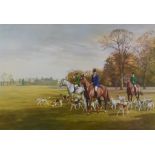 Madeleine Selfe (1910-2005) - Limited Edition Colour Print - "The Duke of Beaufort with his Hounds