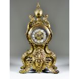 A Late 19th/Early 20th Century Cast Gilt Brass Mantel Clock by Japy Freres, No. 37159, the 3.75ins