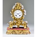 A 19th Century French Ormolu Cased Mantel Clock by Vieyers & Repingon a Paris and Vinchenti & Cie,