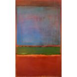 Mark Rothko (1903-1970) - Offset lithograph - "Violet, Green and Red 1951", 25ins x 15ins, in modern