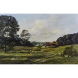 ***Clive Madgwick (1934-2005) - Oil painting - "Kent Landscape Nr Staplehurst", signed and dated
