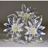 A Swarovski 'Secret Garden' Edition 2000 Model - "Maxi Flower Arrangement" - three faceted clear