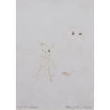 ARR Tracey Emin (born 1963) - Ink drawing - "My Cat Docket", signed, dated 2005 and titled in