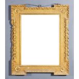 A 19th Century Gilt Framed Rectangular Wall Mirror, of "Louis XVI" design, with bead mouldings and
