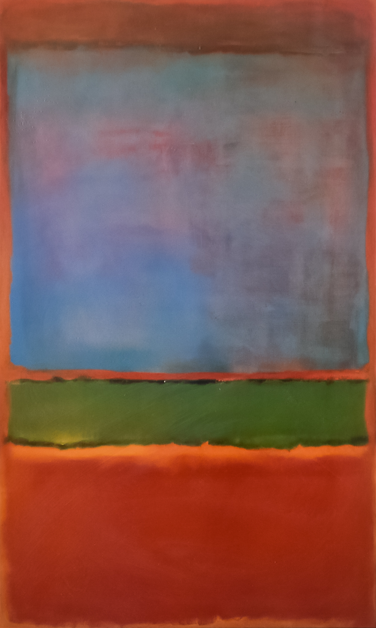 Mark Rothko (1903-1970) - Offset lithograph - "Violet, Green and Red 1951", 25ins x 15ins, in modern