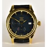 An Automatic Gentleman's Chronometer Wristwatch by Omega, model DeVille, Co Axial, 18ct gold case,