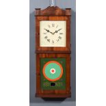 A Mahogany Cased Wall Clock of 19th Century American Design, by Leslie Brundle, the 9ins square