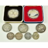 A Small Quantity of Pre-Decimalisation British Silver Coinage, including - two George V 1927 proof