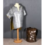 A Quantity of Reproduction Armour, Various Periods, including - bronze chest and back plate, chain