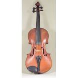 A Good Violin, Circa 1890, labelled Joseph Antonio Rocca, Taurini, Anno Domini 1851, the varnish