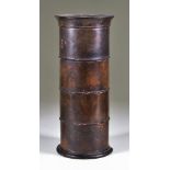 An English Fruitwood Four Section Spice Mill, 19th Century, with traces of original polychromy, 9.