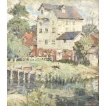 ***James Doxford (1899-1978) - Oil painting - "Chilham Mill", signed, canvas 17ins x 15ins, in