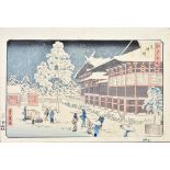 Utagawa Hiroshige II (1826-1869) - Japanese woodblock print in colours - "The Famous Places of