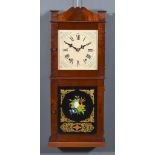 A Mahogany Cased Wall Clock of 19th Century American Design, by Leslie Brundle, the 9ins square