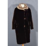 A Lady's Beaver Long Coat, by The Hudson Bay Company, approximate size 12-14