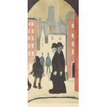 ARR Laurence Stephen Lowry (1887-1976) - Lithograph in colours - "The Two Brothers", signed in