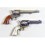 A Deactivated Reproduction Colt .45 Western Revolver, by Uberti, 4.5ins blued steel barrel, cased