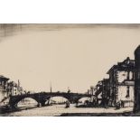 Patrick Hall (1906-1992) - Two etchings - "Ouse Bridge York", 5ins x 7.25ins, number 4 of a